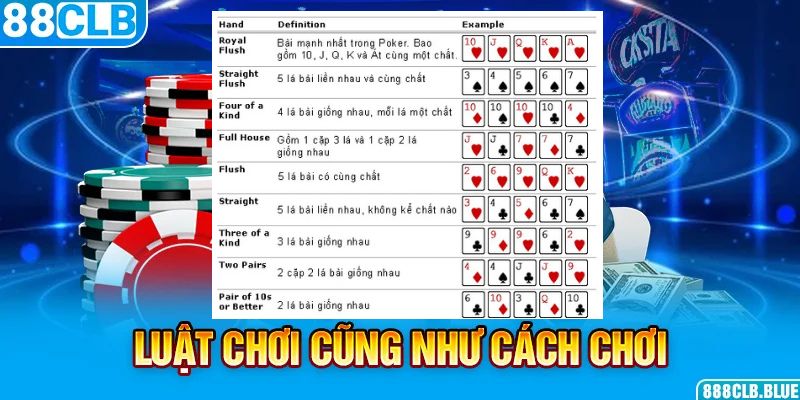 Luật chơi cũng như cách chơi